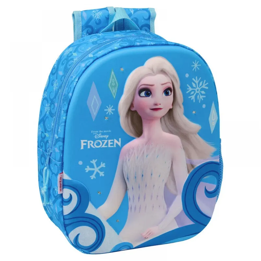 Disney Frozen 3D Τσάντα Νηπίου με LED Φωτάκια 33cm