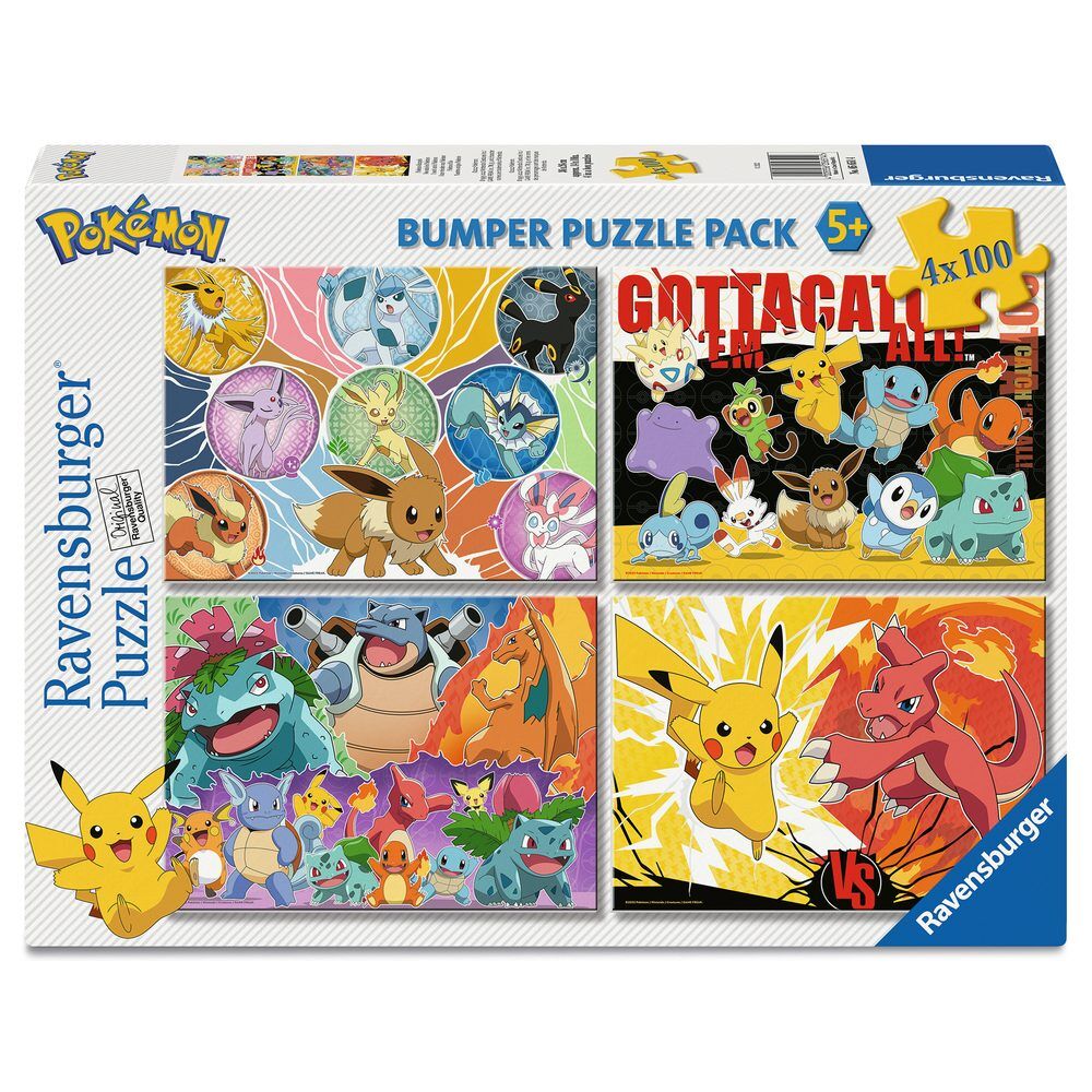 Pokemon puzzle 4x100pcs