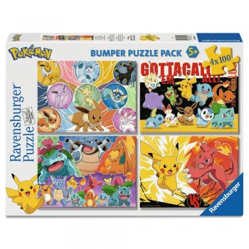 Pokemon puzzle 4x100pcs