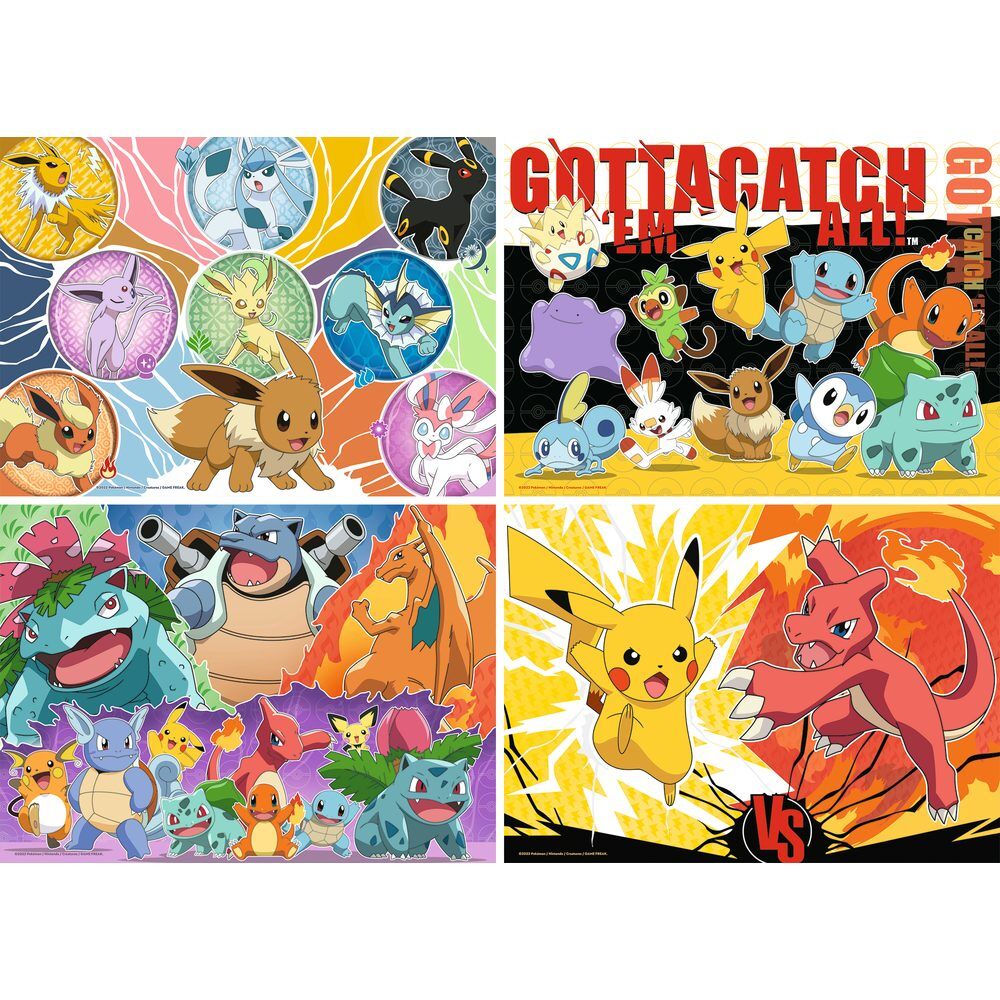 Pokemon puzzle 4x100pcs