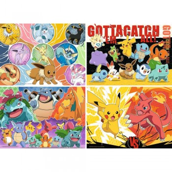 Pokemon puzzle 4x100pcs