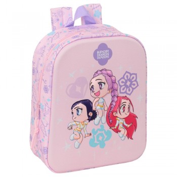 Kpop Demon Hunters Chibi 3D backpack Νηπίου-Βόλτας 27cm