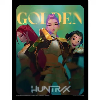 KPop Demon Hunters Golden Poster Με Κάδρο 30x40cm