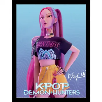KPop Demon Hunters Mira Poster Με Κάδρο 30x40cm