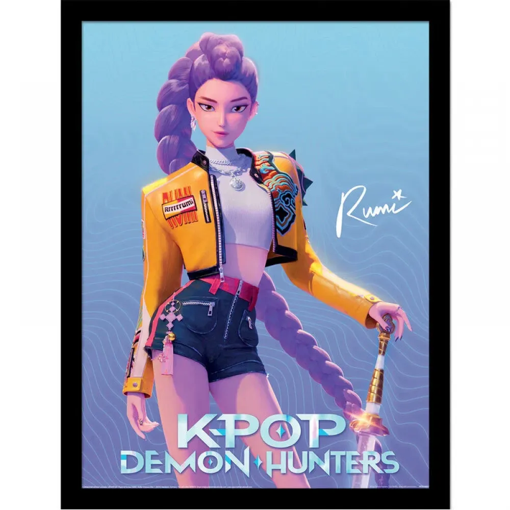 KPop Demon Hunters Rumi Poster Με Κάδρο 30x40cm