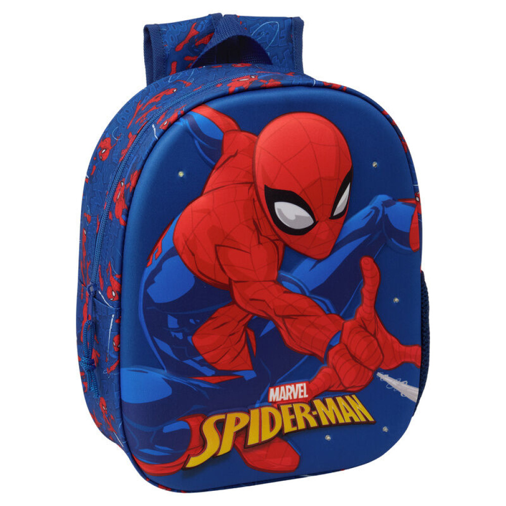 Marvel Spiderman LED 3D backpack Νηπίου 33cm (Με φωτάκια) Marvel Spiderman LED 3D backpack Νηπίου 33cm (Με φωτάκια)