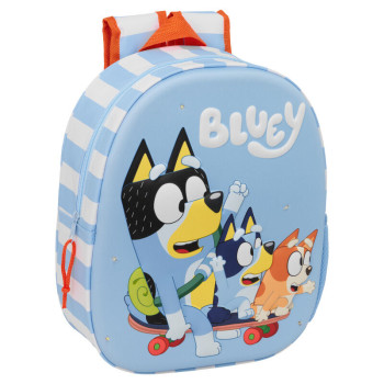Bluey LED 3D backpack Νηπίου 33cm (Με φωτάκια)