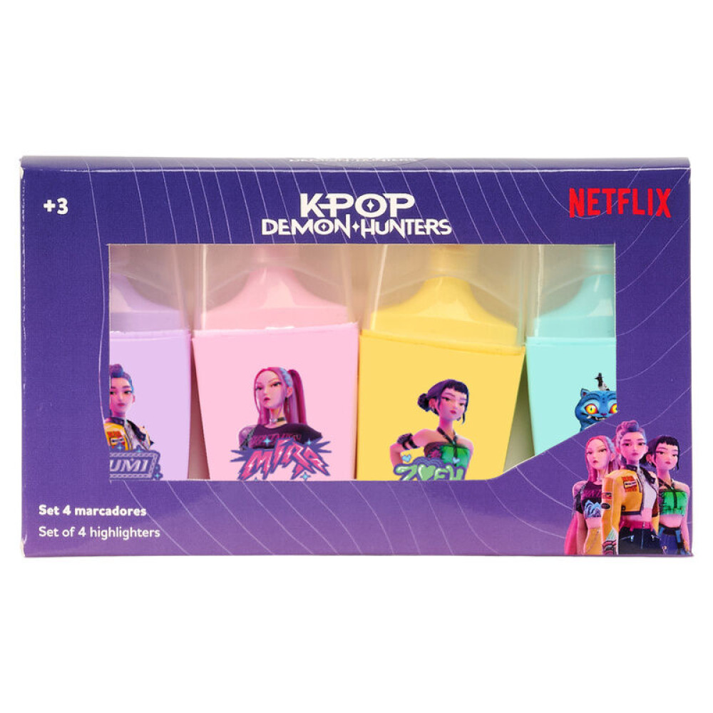 Kpop Demon Hunters Stationery assorted highlighter set