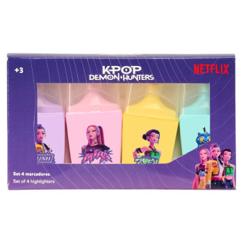 Kpop Demon Hunters Stationery assorted highlighter set