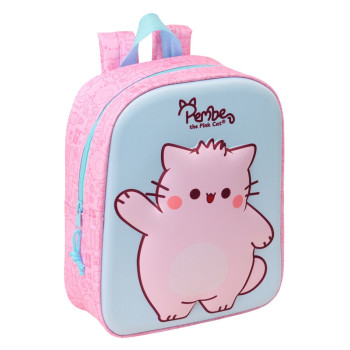 Pembe The Pink Cat 3D backpack Νηπίου 27cm