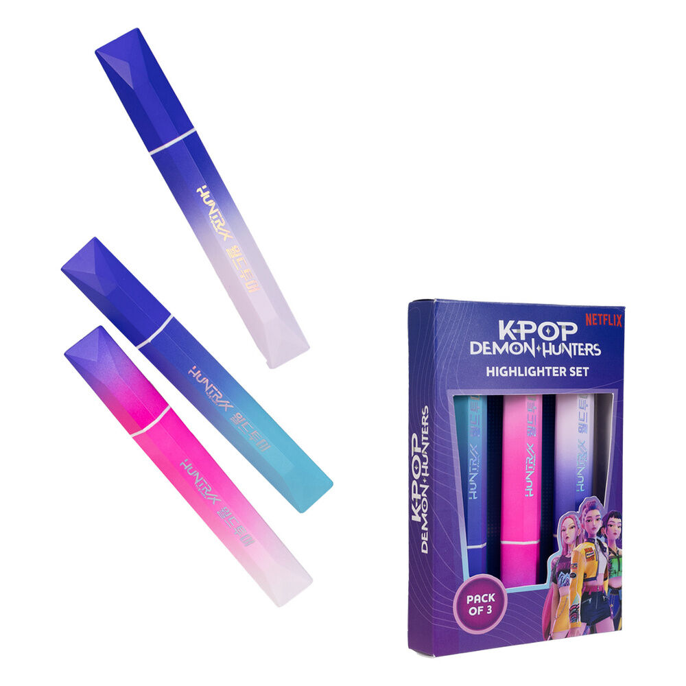 KPop Demon Hunters set of 3 highlighters