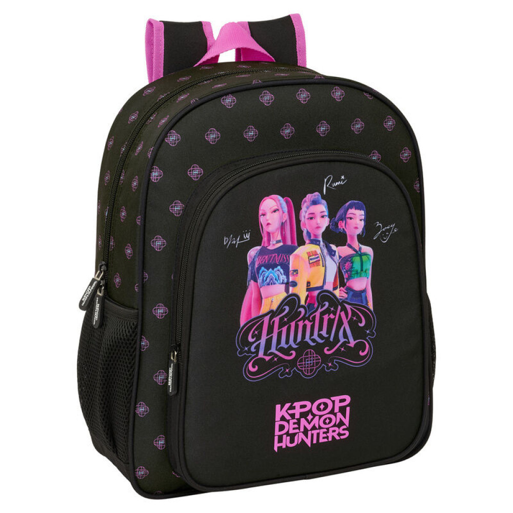 KPop Demon Hunters Negra Σχολική Τσάντα Δημοτικού 38cm