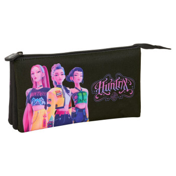 Kpop Demon Hunters Huntrix Negra Τριπλή Κασετίνα