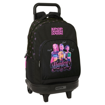 Demon Hunters Kpop Negra Compact trolley  Σχολική Τσάντα Δημ