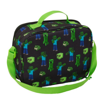 Minecraft 3D thermal lunch bag