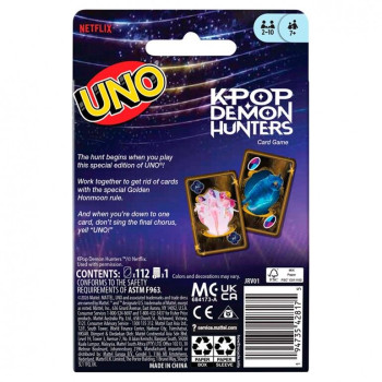 UNO K-Pop Demon Hunters card game