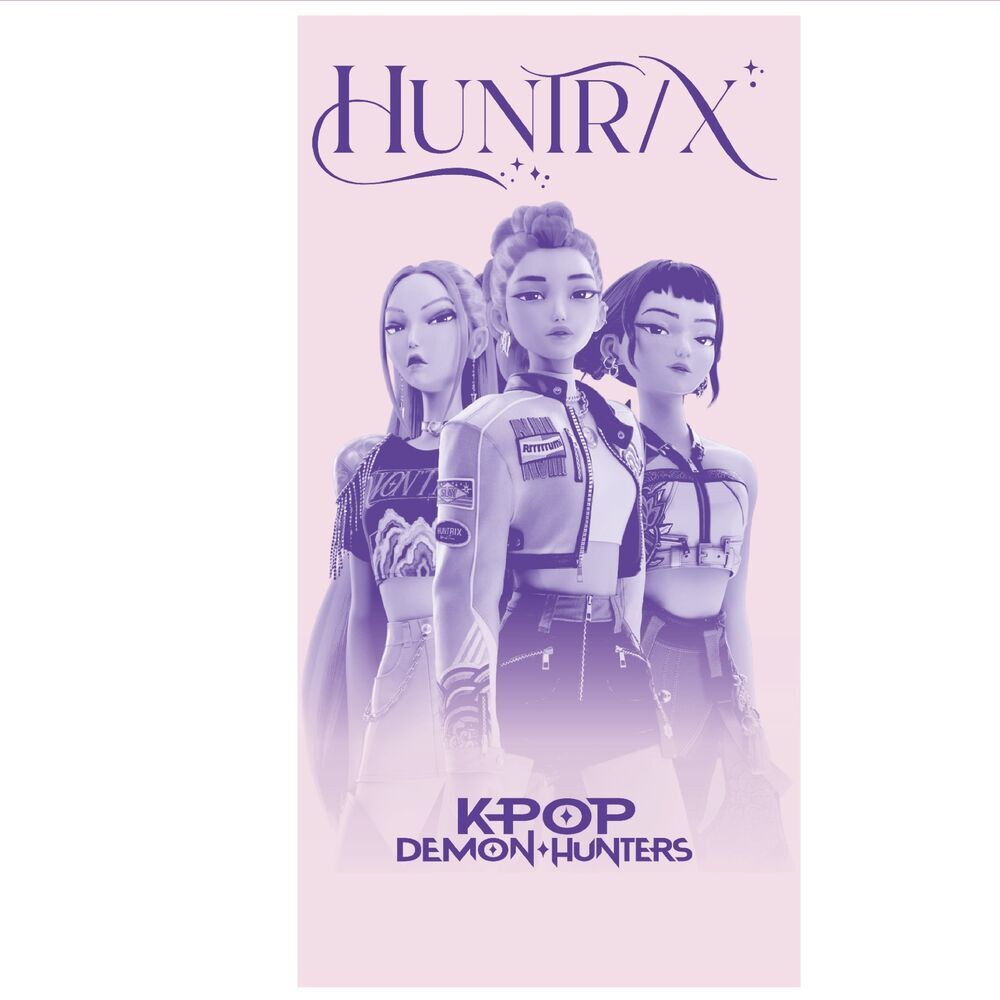 KPop Demon Hunters Huntrix Πετσέτα Παραλίας 70x140cm (Fast Dry)