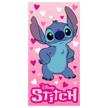 Disney Lilo and Stitch Love bath towel, beach towel 70x140cm