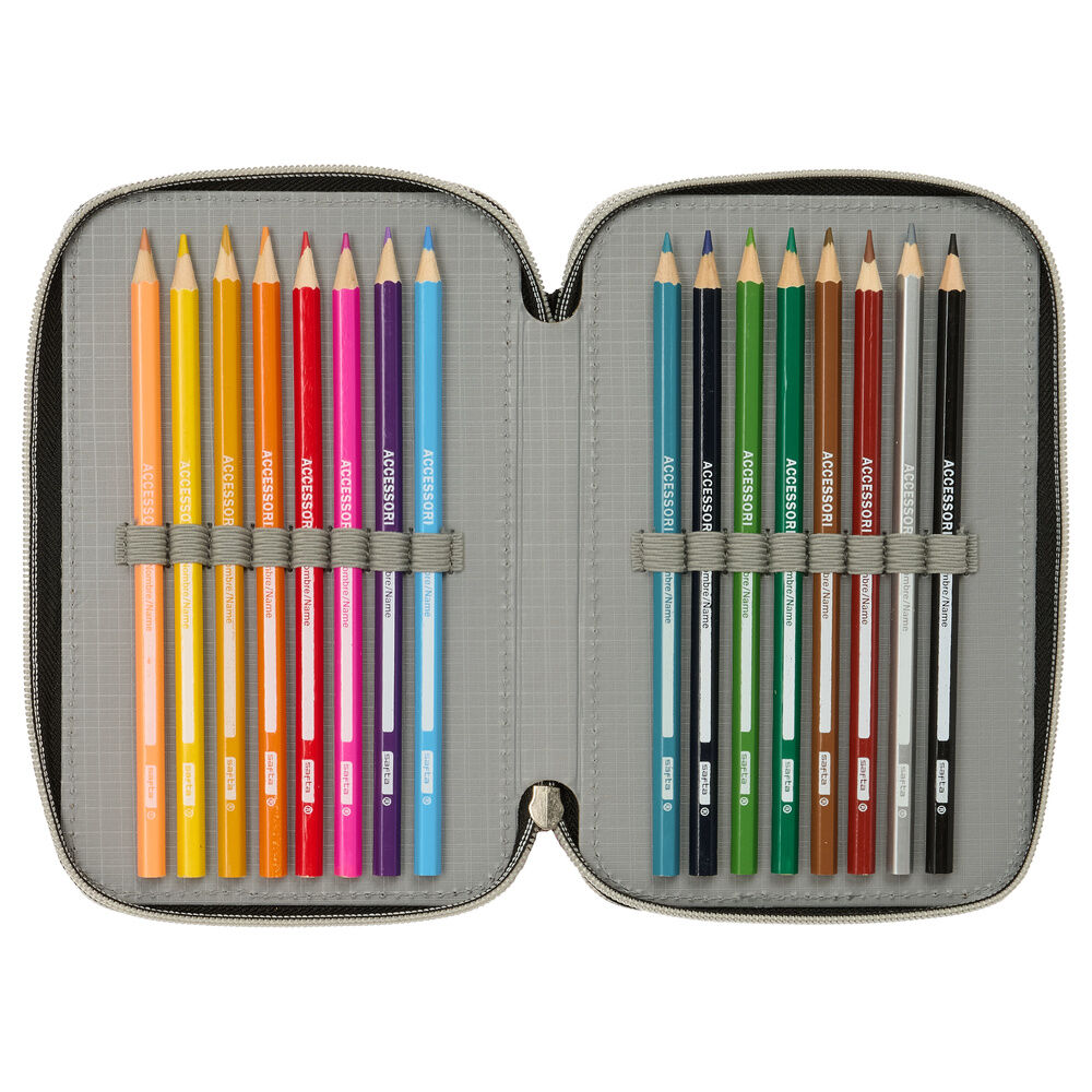 Demon Hunters Kpop Energy Τριπλή Κασετίνα Γεμάτη 37τμχ