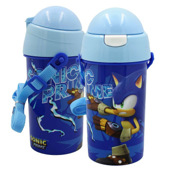 SOnic Πλαστικό Παγούρι με Καλαμάκι 500ml 19x8cm