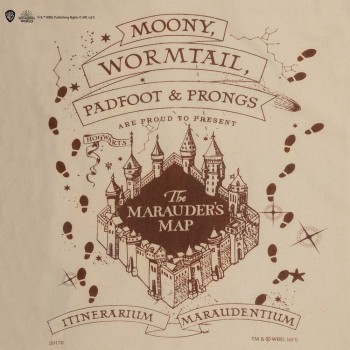 Harry Potter shopping bag Marauder Map
