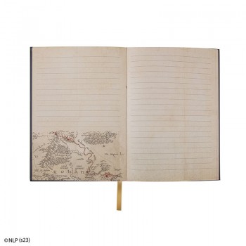 The Lords of the Rings Notebook Map of Middle Earth - A5