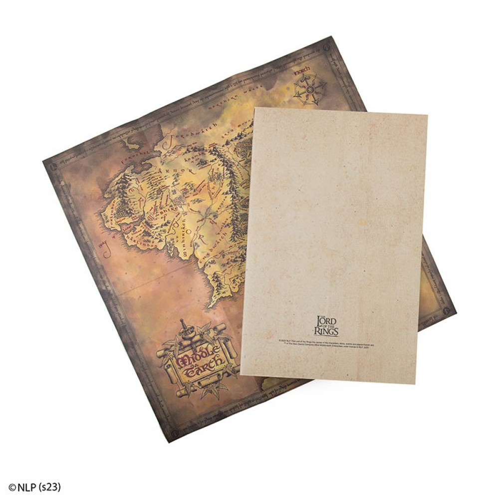The Lords of the Rings Notebook Map of Middle Earth - A5