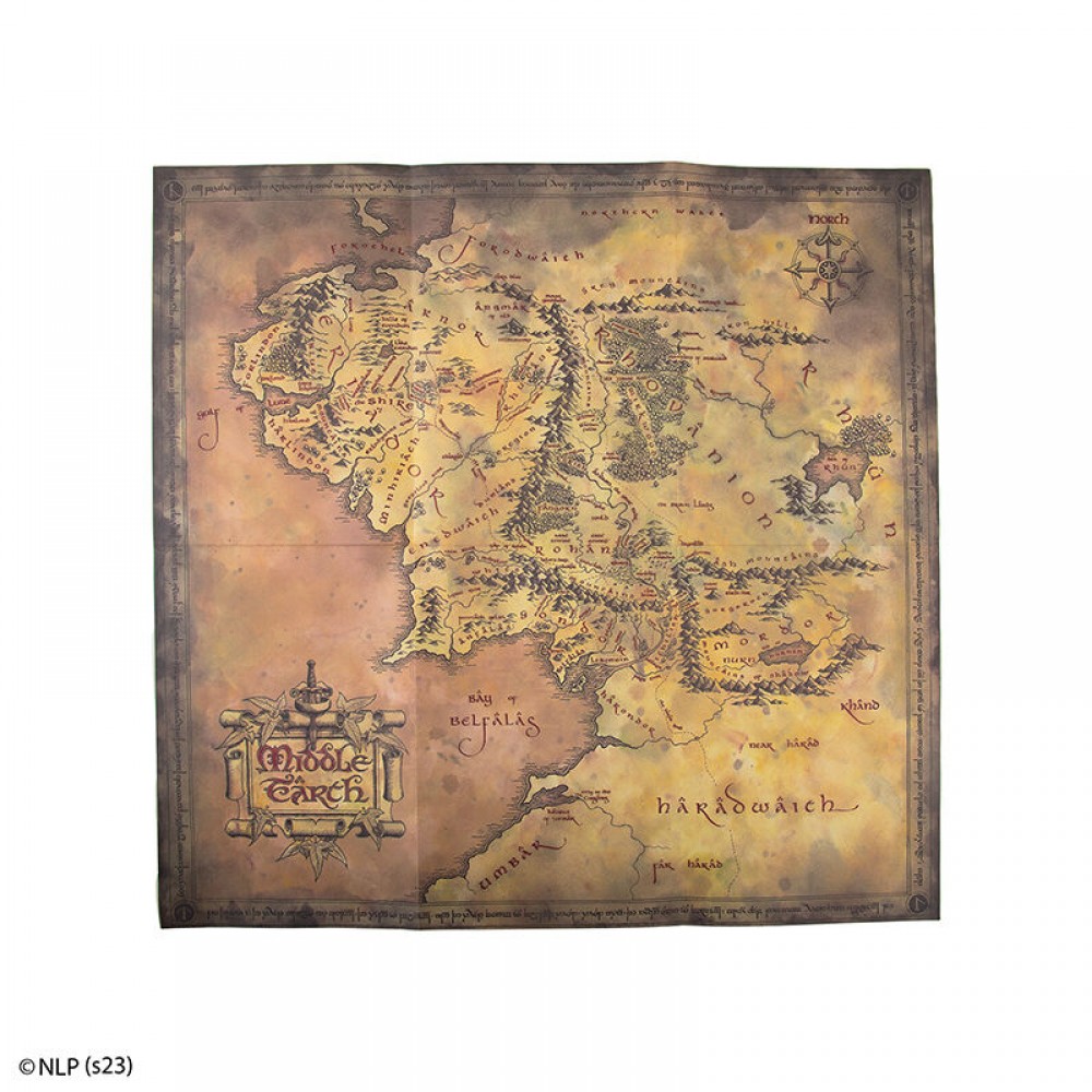 The Lords of the Rings Notebook Map of Middle Earth - A5