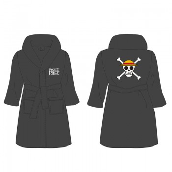 One Piece Logo and pirate badge black robe 