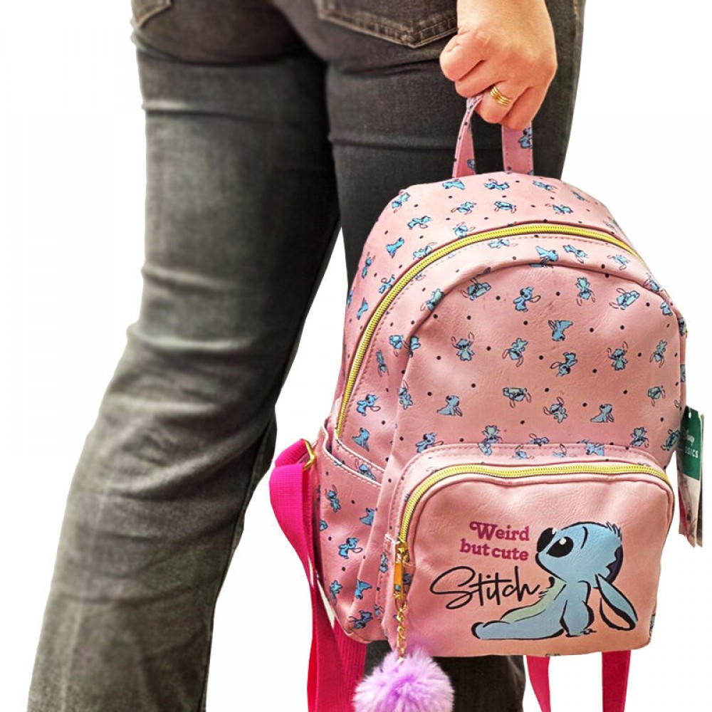 Weird but cute Stitch Mini Backpack 25 cm