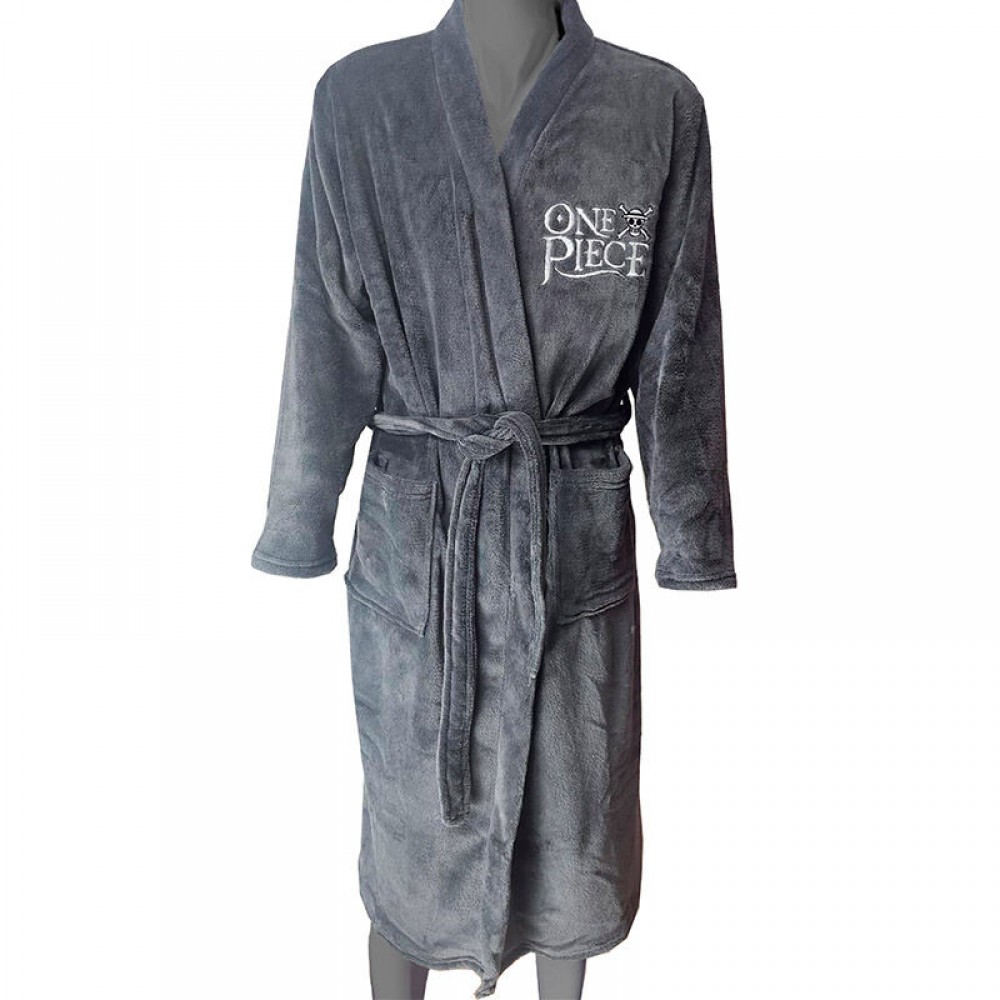One Piece Logo and pirate badge black robe 