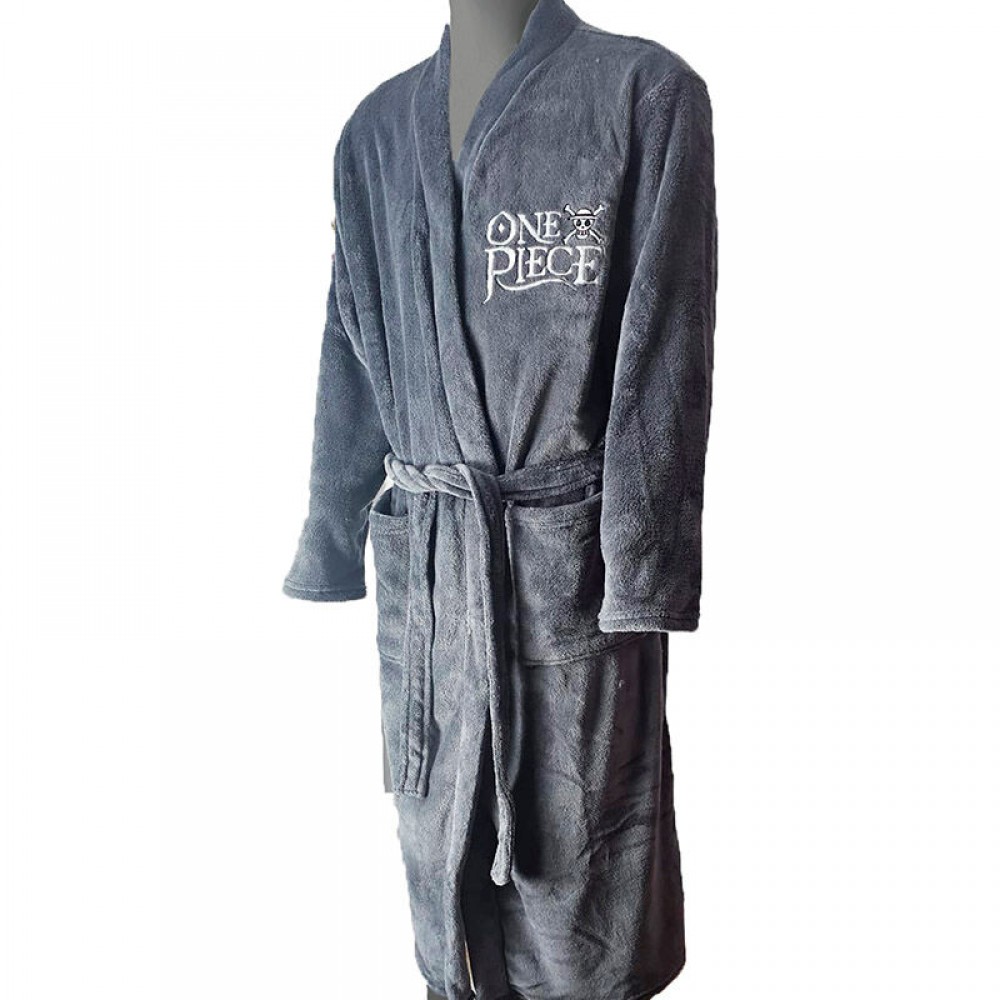 One Piece Logo and pirate badge black robe 