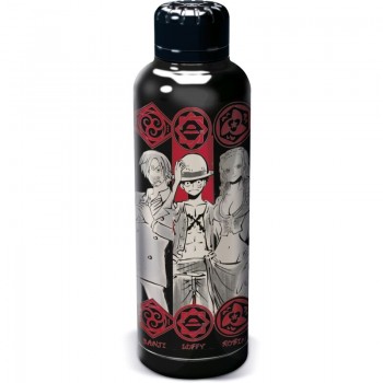 Thermos Bottle One Piece Characters (black/red) 515 ml