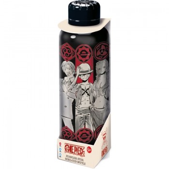 Thermos Bottle One Piece Characters (black/red) 515 ml