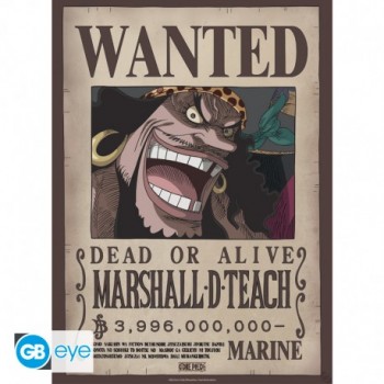 ONE PIECE Αφίσα-Poster Wanted Blackbeard (52 x 38cm)