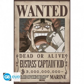 ONE PIECE Αφίσα-Poster Wanted Kid (52 x 38cm)