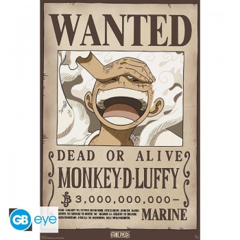 ONE PIECE Αφίσα-Poster Wanted Luffy Wano (52 x 38cm)