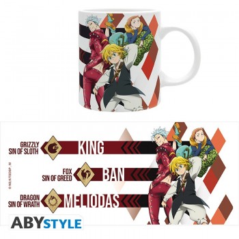 The Seven Deadly Sins Κούπα 320 ml - Meliodas,Ban,King