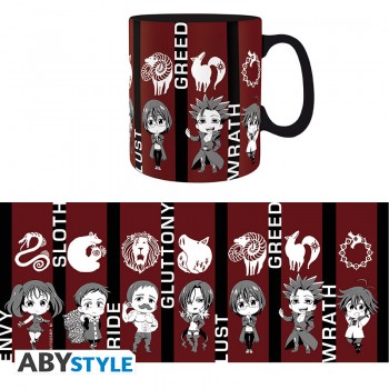 THE SEVEN DEADLY SINS Κούπα 460 ml - Chibi sins