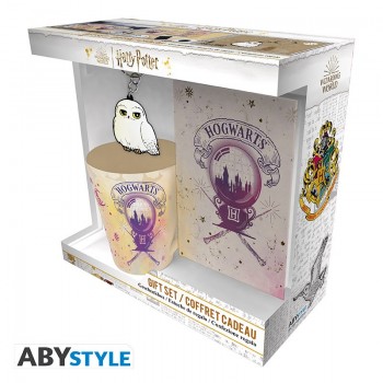 HARRY POTTER - Pck Mug250ml + KeyringPVC + Notebook "Ho