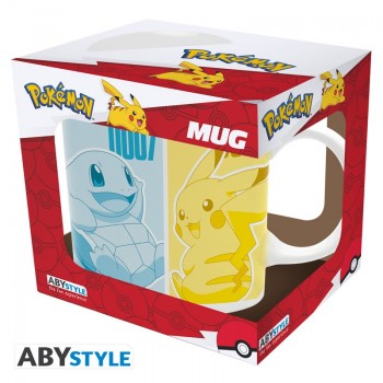 Pokemon Pikachu & Kanto Starters Mug 320 ml