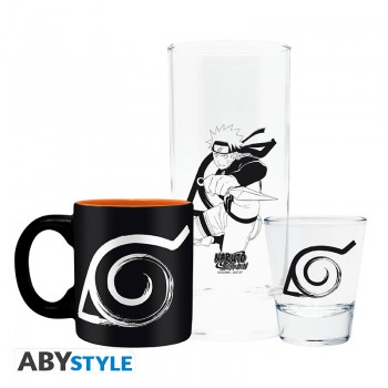 NARUTO SHIPPUDEN Pck Glass + Espresso Mug