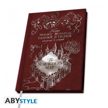 Harry Potter Marauders Map Σημειωματάριο A5 Ριγέ