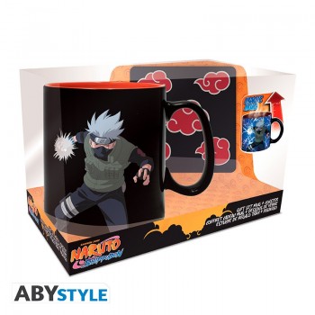 NARUTO SHIPPUDEN  Κούπα 460ml+Coaster Akatsuki