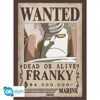 ONE PIECE Αφίσα-Poster Wanted Franky (52x38cm)