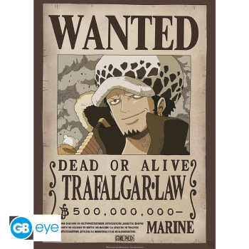 ONE PIECE Αφίσα-Poster Wanted Law (52 x 38cm)