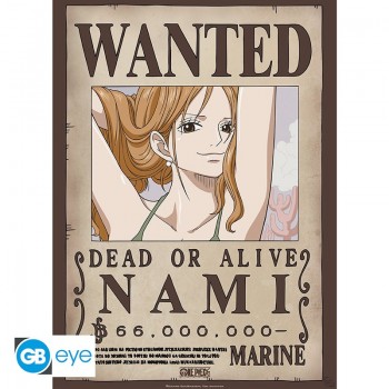 ONE PIECE Αφίσα-Poster Wanted Nami (52x38cm)