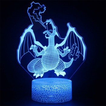 Φωτιστικό Charizard 3D Led