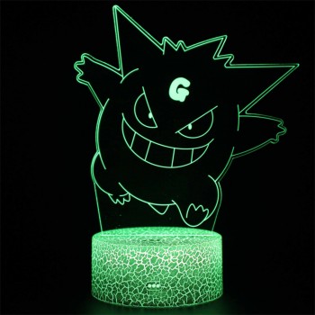 Φωτιστικό Gengar 3D Led