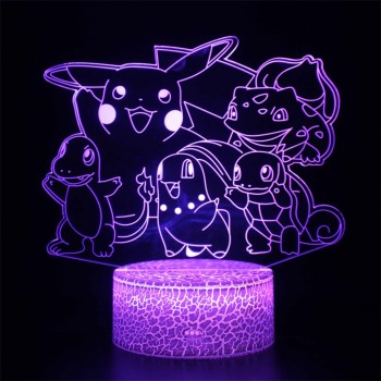 Φωτιστικό Pokemon Starters 3D Led